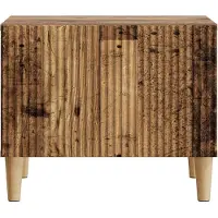 vidaXL Salontafel met lade Oud hout 49 x 50 x 40 cm Bewerkt hout