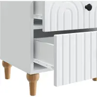 vidaXL Nachtkastje met lade 2 pcs Wit 43 x 34,5 x 48 cm Bewerkt hout
