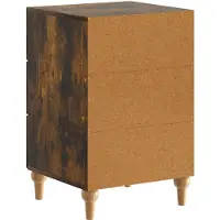 vidaXL Nachtkastje Gerookt eiken 43x 41 x 66,5 cm Bewerkt hout