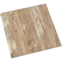 vidaXL Zelfklevende Vloerplanken Bruin en wit 30,5 x 30,5 cm 20 st PVC