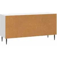 vidaXL TV Kast Hoogglans Wit 102 x 34,5 x 50 cm Bewerkt hout