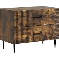 vidaXL Nachtkastje Gerookt eiken 62 x 34,5 x 47,5 cm Bewerkt hout