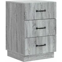 vidaXL Nachtkastje Grijs sonoma 43 x 41 x 63,5 cm Bewerkt hout