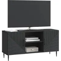 vidaXL TV Kast Zwart 102 x 34,5 x 50 cm Bewerkt hout