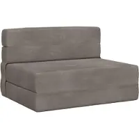 vidaXL Vouwbare Sofa Bed Lichtgrijs 100 x 80 x 60 cm Stof