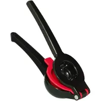 Fuchs Gastro Zitronenpers, Citroenpers, Limonpers - SQUEEZY (Black Edition) - Handmatige Citroenpers van Gietaluminium voor Citroenen, Limoenen en Meer Fruchten