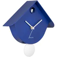 Karlsson Cool Retro Cuckoo Wandklok | Met Koekoeksklok | 25.5x25.8x7.5cm