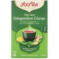 Yogi tea 3x Biologische Thee Green Tea Ginger Lemon 17 stuks