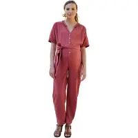 Envie de Fraise Jumpsuit voor zwangere vrouwen van biologisch katoenen gaas