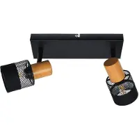ITALUX Coletta Serie - LED Reflektor - Zwart - Hout - E14