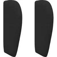 vidaXL Hoofdbord oor Zwart 40 x 23 x 6 cm Stof