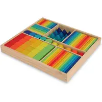 Kinderfeets gemixte blokken - regenboog
