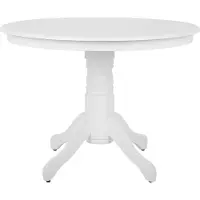 Beliani AKRON - Ronde eettafel - Wit - 100 cm - MDF