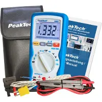 Peaktech Multimeter, Digitale multimeter TRMS AC 3? digit LCD/6000 cijfers 600 VAC 600 VDC 10 ADC ( 3320 ) (CAT III)