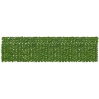 vidaXL Balkonscherm met bladeren Groen en Geel 400 x 100 cm