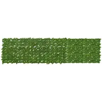 vidaXL Balkonscherm met bladeren Groen en Geel 300 x 75 cm