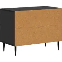 vidaXL Nachtkastje met lade Zwart 62 x 34,5 x 47,5 cm Bewerkt hout