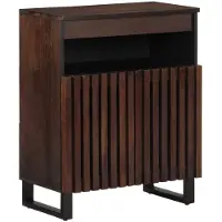 vidaXL Dressoir 60x34x75 cm massief mangohout bruin