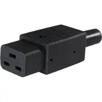 As Schwabe as-Schwabe connectoren voor koelapparatuur, type C19. Aantal polen: 3. 10A, 230V, IP20