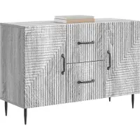 vidaXL Dressoir met lade Grijs sonoma 89 x 34,5 x 60 cm Bewerkt hout