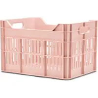URBAN PROOF Fiets Gerecyclede fietskrat Click 30 liter - Pastelroze