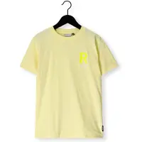 Retour Jeans T-shirt met backprint lichtgeel Jongens Katoen Ronde hals - maat 146/152