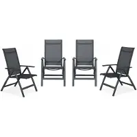 Garden Impressions Gala tuinstoelen set van 4 verstelbaar