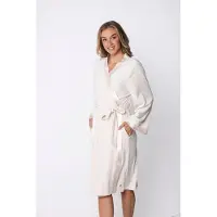 Pastunette Premium - Kimono - Satin - Velours - Ecru - Maat L