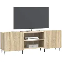 vidaXL TV Kast Sonoma Eiken 150 x 31 x 52 cm Bewerkt hout