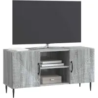vidaXL TV Kast Grijs sonoma 102 x 34,5 x 50 cm Bewerkt hout