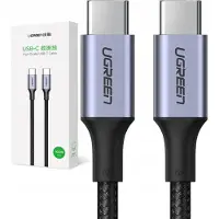 UGREEN - kabel - USB Type C - USB Type C - 5 - A - 100 - W - Power - Delivery - Quick - Charge - 3.0 - FCP - 480 - Mbps - 1 - m - grijs - (70427 - US316)