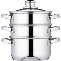 Ren RONN Stoomkoker - Stoomkokers - Stoompan -Zilver- ‎24cm x 31cm x 43cm; 1.42 kg