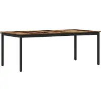 vidaXL Eettafels 200 x 100 x 75 cm Bewerkt hout Rechthoekig