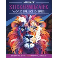 De Lantaarn Publishers Stickermozaïek - Wonderlijke dieren (Paperback)