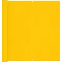 vidaXL Balkonscherm 110 x 600 cm Oxford Stof Rechthoekig Geel
