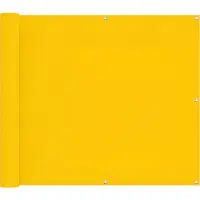 vidaXL Balkonscherm 100 x 300 cm Oxford Stof Rechthoekig Geel