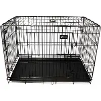 Ozami - Dog Transportcage Black 108.5x70.5x77.5cm - Lux