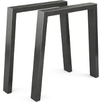 Vicco Tafelpoten – 75 x 72 cm U-vorm Zwart