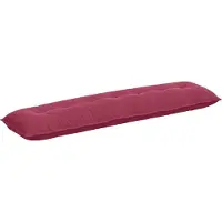 Syfax Rugkussen Wijnrood 200 x 50 x 19 cm Katoen Stof