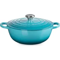 Le Creuset La Marmite Handtekening, Pan + steelpan, Turkoois