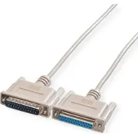 Roline RS232 kabel D25 M/F, 1,8 m