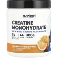 Nutricost - Creatinemonohydraatpoeder (300 g, Mandarijn Sinaasappel)