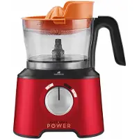 Karaca Mastermaid Power Max - 11-in-1 Keukenrobot 2500W – Deegmixer, Blender, Citruspers, Garde & Rasp – Imperial Rood