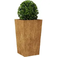 vidaXL Plantenbak 45x45x75 cm weervast staal