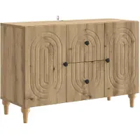 vidaXL TV Kast Artisanaal eiken 89 x 34,5 x 60 cm Bewerkt hout