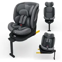Kinderkraft I-360 2 PLUS Autostoel – 40-150 cm i-Size – Met Isofix – Groep 0/1/2/3 – Tot 12 Jaar – Grijs