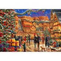 Blue Bird Christmas at the Town Square Puzzel 2000 stukjes