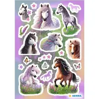 Herma Stickers etiketten paardenhoofden - 10 stuks