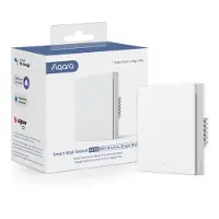Aqara Smart Wall Switch H1 (with neutral, single rocker) - Zigbee 3.0 - enkele schakelaar - één knop - met Nuldraad