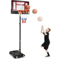 Costway Basketbalstandaard met Basketbalkorf - 154-210 cm - Verstelbare Hoogte